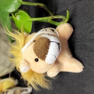 Miniature plush ( Rare) lion with hair